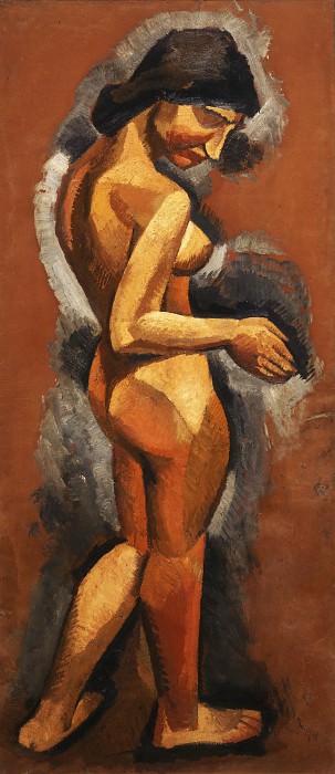 Roger de La Fresnaye, French, 1885-1925 -- Nude. Philadelphia Museum of Art