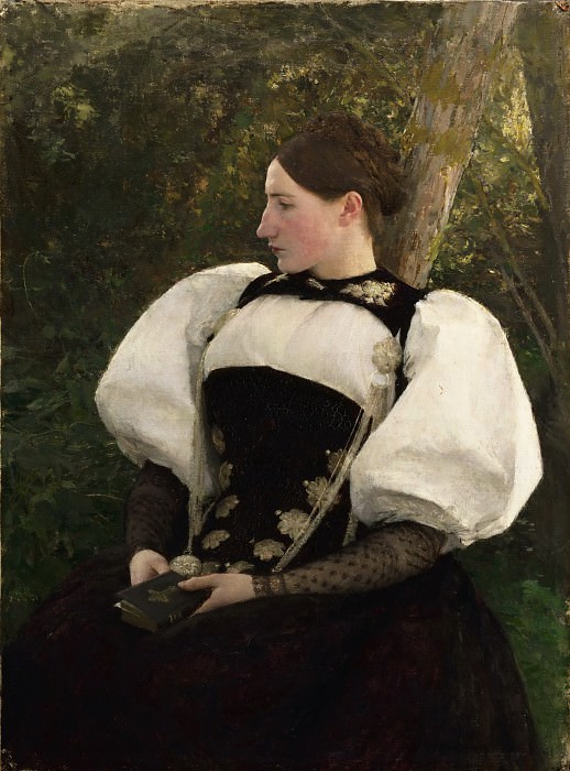 Pascal-Adolphe-Jean Dagnan-Bouveret, French, 1852-1929 -- A Woman from Bern, Switzerland. Philadelphia Museum of Art
