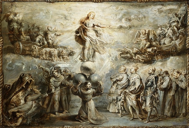 Peter Paul Rubens, Flemish (active Italy, Antwerp, and England), 1577-1640 -- Franciscan Allegory in Honor of the Immaculate Conception. Philadelphia Museum of Art