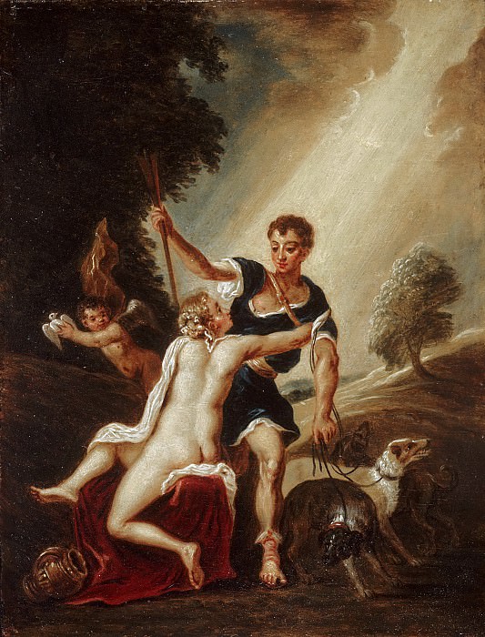 Тенирс, Давид II (1610 Антверпен - 1690 Брюссель) -- Венера и Адонис. Музей искусств Филадельфии