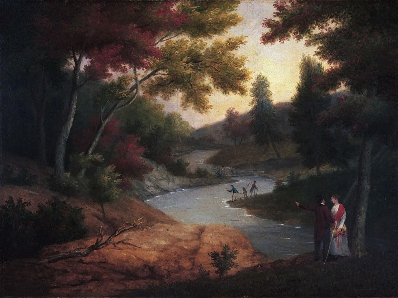 James Peale, American, 1749-1831 -- View of the Wissahickon. Philadelphia Museum of Art