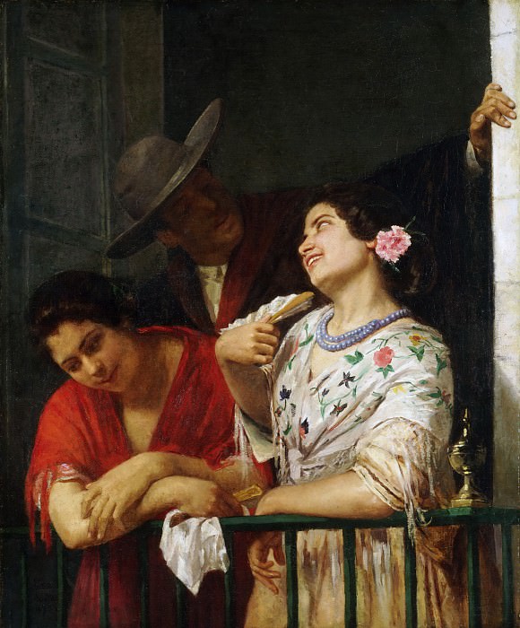 Кэссет, Мэри (1844-1926) - На балконе. Музей искусств Филадельфии