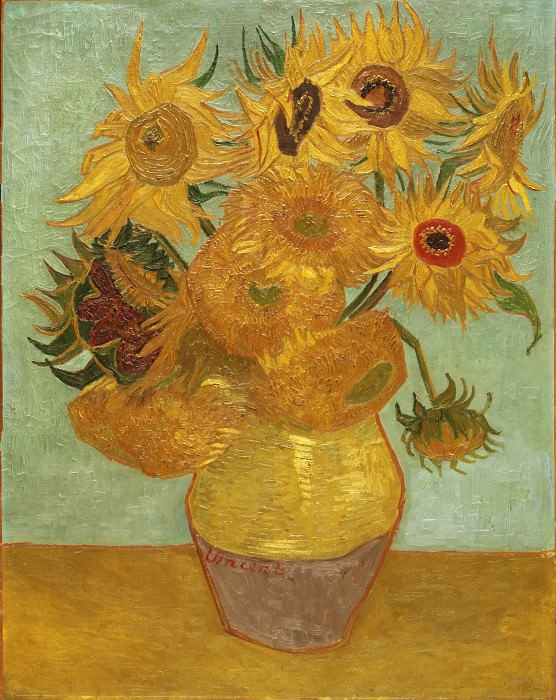 Vincent Willem van Gogh, Dutch, 1853-1890 -- Sunflowers. Philadelphia Museum of Art