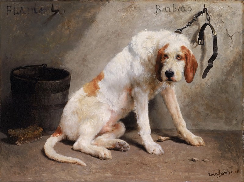 Marie-Rosalie Bonheur (also called Rosa Bonheur), French, 1822-1899 -- Barbaro after the Hunt. Philadelphia Museum of Art