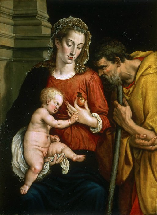 Кей, Адриан Томас (Антверпен около 1544 - после 1589) -- Святое Семейство. Музей искусств Филадельфии