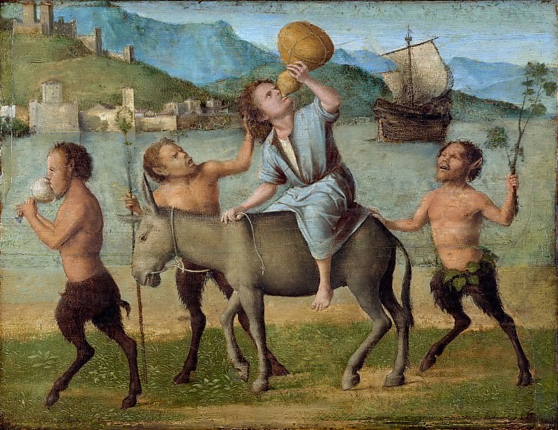 Cima da Conegliano (Giovanni Battista Cima), Italian, active Venice and Veneto, 1459/60-1517/18 -- Silenus and Satyrs. Philadelphia Museum of Art