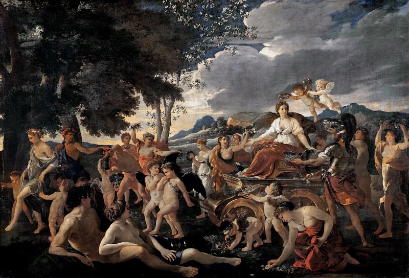 Poussin, Nicolas (1594 Les Andelys - 1665 Rome) -- Triumph of Flora. Part 3 Louvre