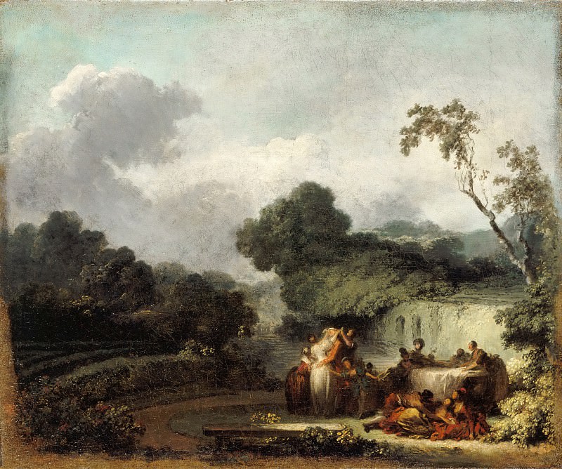 Фрагонар, Жан-Оноре (1732 Грасс - 1806 Париж) -- Игра в жмурки. часть 3 Лувр