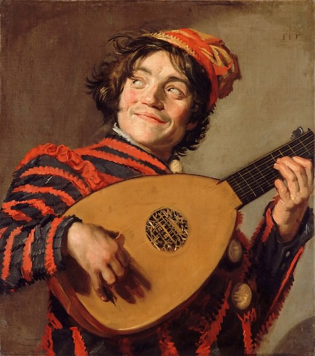 Frans Hals -- Jester with a Lute. Part 3 Louvre