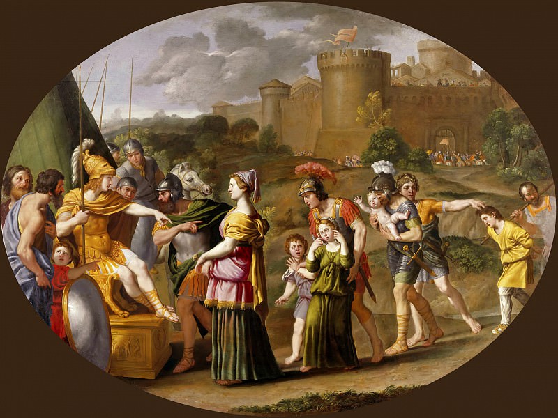 Доменикино (Доменико Дзампьери) (1581 Болонья - 1641 Неаполь) -- Тимоклея перед Александром Великим. часть 3 Лувр