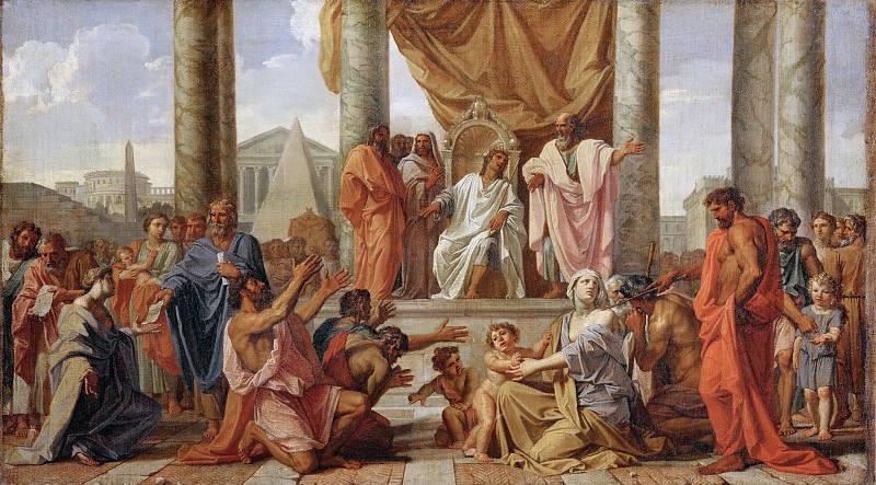 Noël Coypel -- Ptolemy Philadelphos grants freedom to the Jews. Part 3 Louvre
