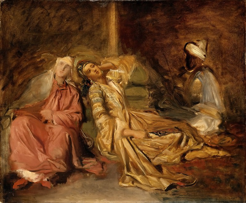 Шассерио, Теодор (1819 Сент-Барб-де-Самана - 1856 Париж) -- В гареме. часть 3 Лувр
