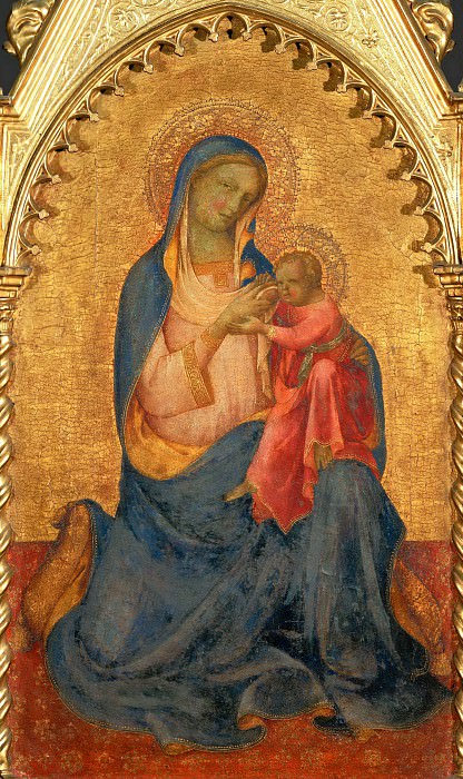 Лоренцо Монако (1365-70 Сиена - ок1425 Флоренция) -- Мадонна смирения. часть 3 Лувр