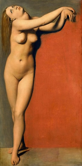 Энгр, Жан-Огюст-Доминик (1780 Монтобан - 1867 Париж) -- Анжелика, эскиз. часть 3 Лувр