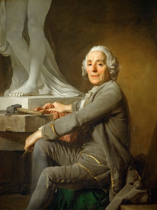 Дюплесси, Жозеф-Сиффред (1725 Карпантра - 1802 Версаль) -- Портрет скульптора Кристофа-Габриэля Аллегрена. часть 3 Лувр