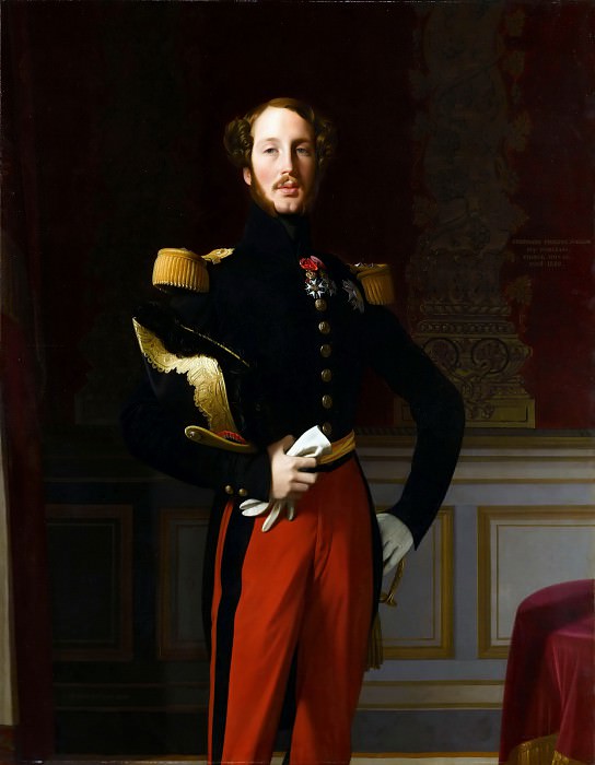Portrait of Ferdinand-Philippe, Duc d’Orleans. Jean Auguste Dominique Ingres