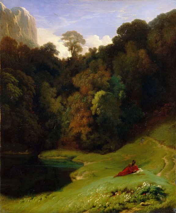Фландрен, Жан-Поль (1811-1864), приписывается -- Одиночество. часть 3 Лувр