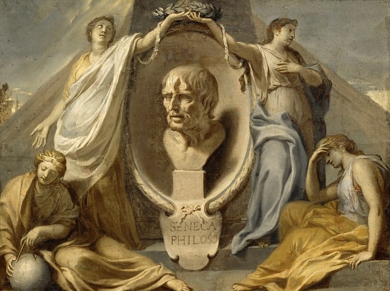 Charles Le Brun -- Tomb of Seneca. Part 3 Louvre