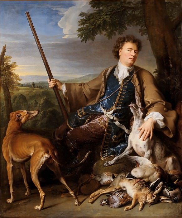 Депорт, Александр-Франсуа (1661 Шампиньоль - 1743 Париж) -- Автопортрет в охотничьем костюме. часть 3 Лувр