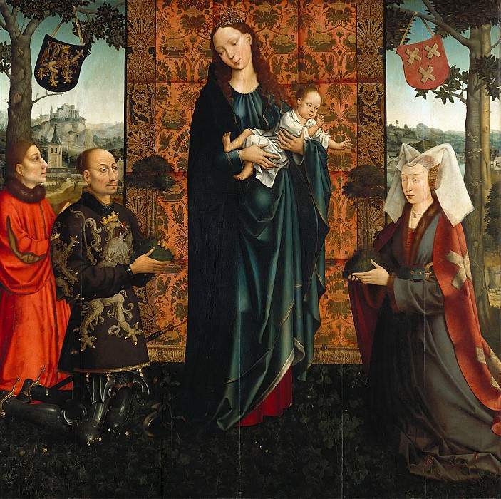 Goswijn van der Weyden (1455-1543) - Maria with the child and founders. Part 2
