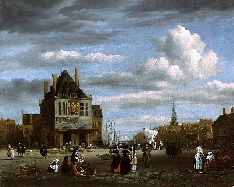 Рейсдаль, Якоб ван (1628-29-1682) - Соборная площадь в Амстердаме. Часть 2