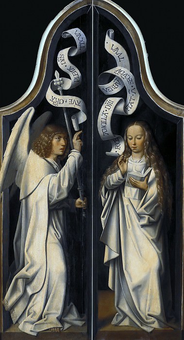 Master of Frankfurt (c.1460-c.1533) - Triptych - Virgin and Child with Saint Anne. Part 2