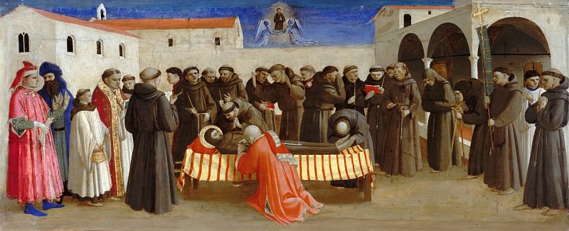 Fra Angelico (ок1400-1455) - The funeral Mass for St. Francis. Part 2
