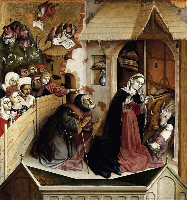 Hans Multscher (c.1400-1467) - Wurzach Altarpiece - Nativity. Part 2