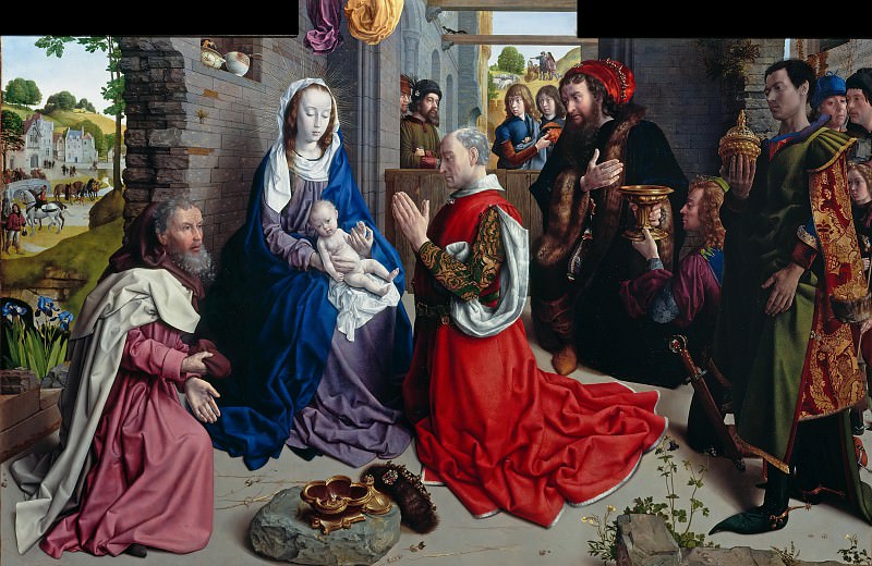 Hugo van der Goes (c.1425-1482) - The Adoration of the Kings (Monforte Altar). Part 2