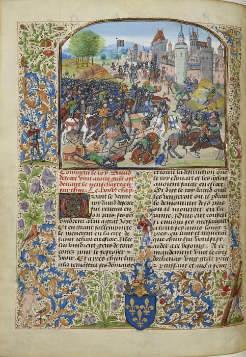 A097L The Battle of Neville's Cross in 1346. Froissart’s Chronicles