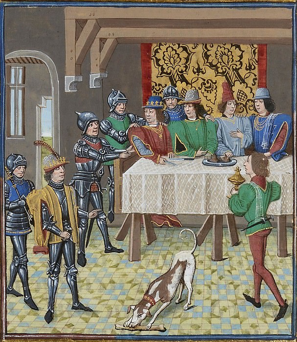 A197L The King of France, John the Good, orders the arrest of Charles the Evil, King of Navarre, Froissart’s Chronicles