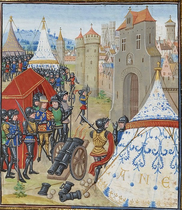 A253R Осада Реймса в 1359-60 годах Эдуардом III. Хроники Фруассара