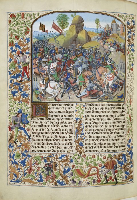 A328L The Battle of Montiel in 1369, Froissart’s Chronicles