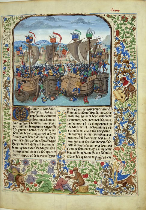 A072R Battle of Sleiss in 1340. Froissart’s Chronicles