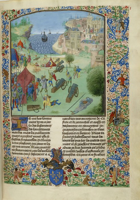 C001R Siege by the Spaniards of Lisbon in 1383, Froissart’s Chronicles