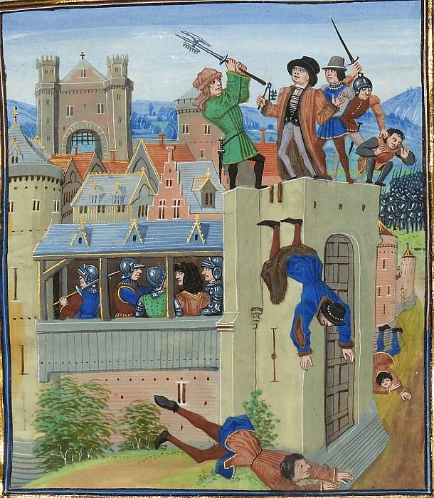 A230R The murder of Etienne Marcel, the merchant's provost of Paris, and the rebels against the Dauphin Carl merchants. Froissart’s Chronicles