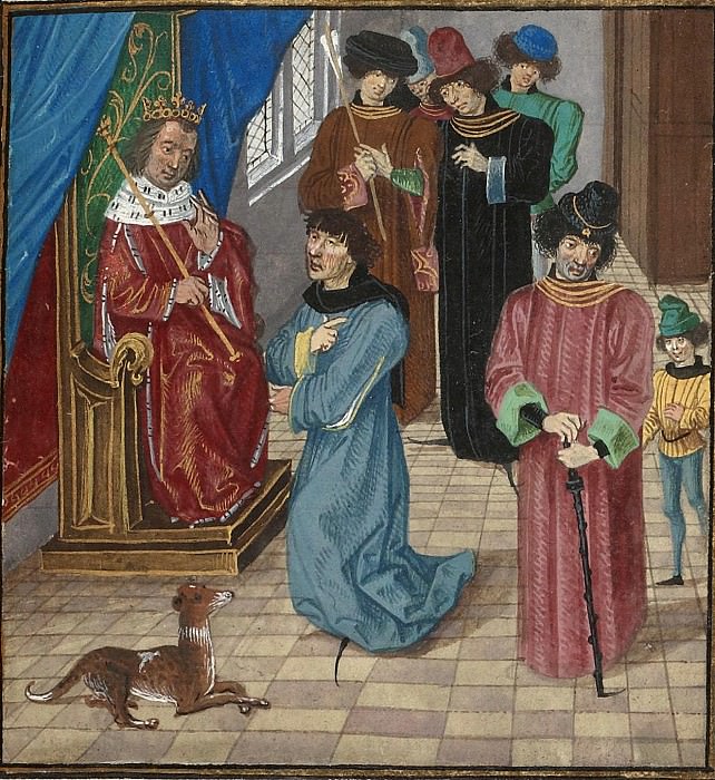 D295R Thomas Mowbray casts a shadow of suspicion on Henry Lancaster. Froissart’s Chronicles