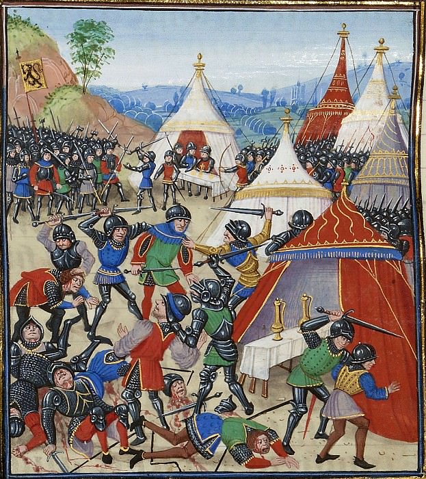 A028L The Battle of Kassel between the French and the Flemings in 1328, Froissart’s Chronicles