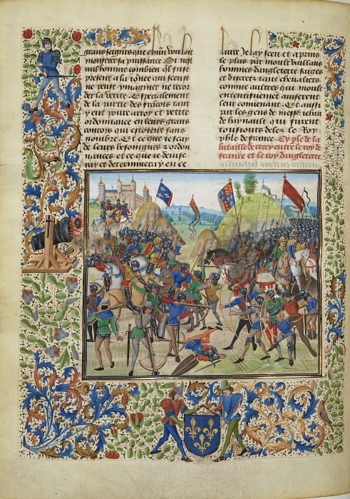 A165L The Battle of Crecy. Froissart’s Chronicles