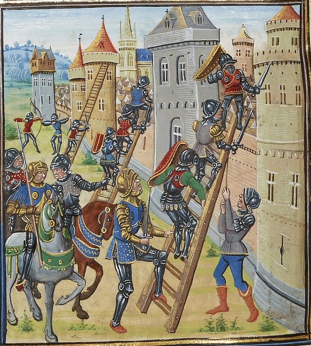 A370L The capture of the French by Châtellerault in 1370. Froissart’s Chronicles