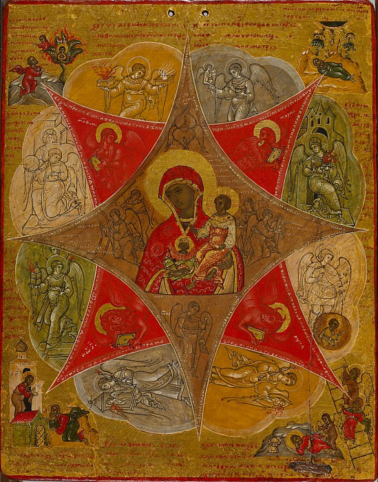 Icon of the Mother of God Burning Bush. Orthodox Icons