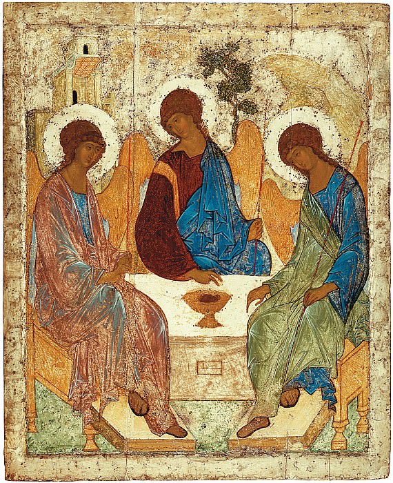 Andrei Rublev (1360s - 1430s) -- Trinity. Orthodox Icons