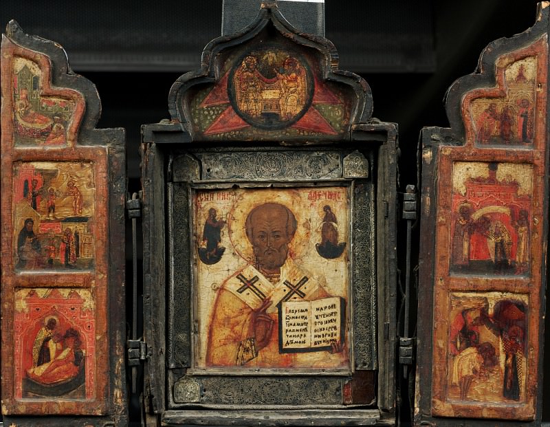 St. Nicholas the Wonderworker with life. Orthodox Icons