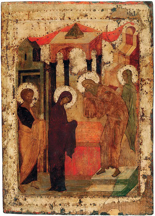 Andrei Rublev (1360s - 1430) -- Festive ceremony. Orthodox Icons