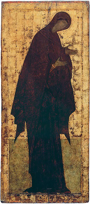 Andrei Rublev (1360s - 1430s) -- Deesis rite of the Trinity Cathedral of the Trinity-Sergius Lavra. Orthodox Icons