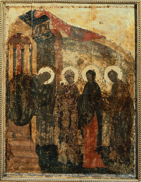 Meeting Bringing to the temple. Orthodox Icons