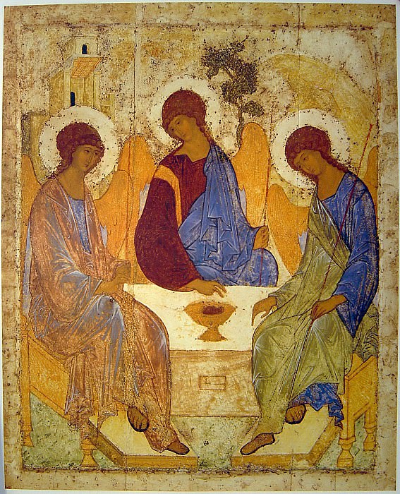 Andrei Rublev (1360s - 1430s) -- Trinity. Orthodox Icons