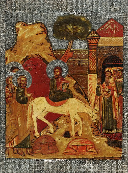 Entry of the Lord into Jerusalem. Orthodox Icons