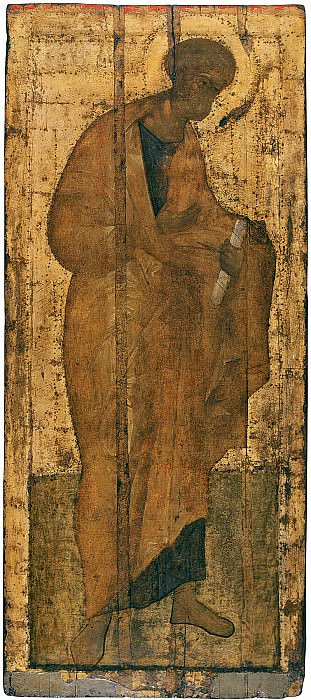 Andrei Rublev (1360s - 1430s) -- Deesis rite of the Trinity Cathedral of the Trinity-Sergius Lavra. Orthodox Icons