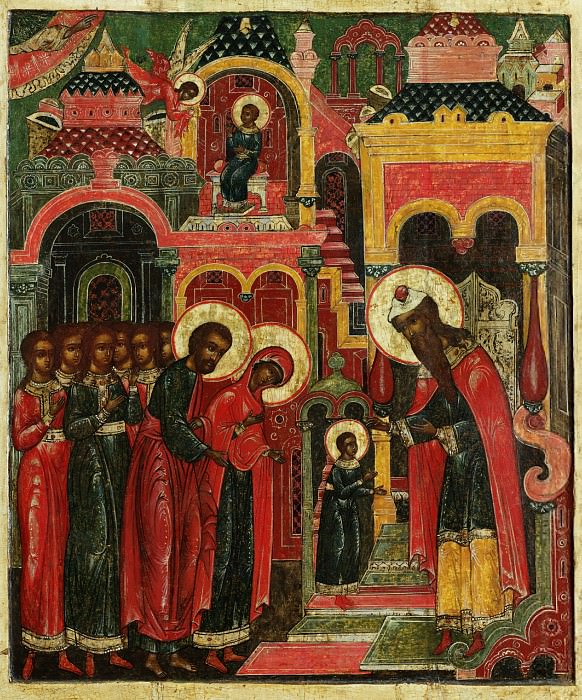 Entry into the Shrine of the Most Holy Theotokos. Orthodox Icons